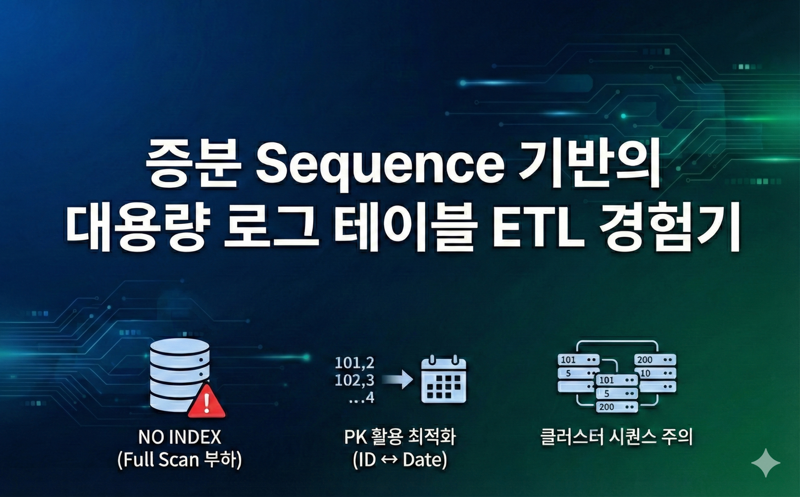 증분 Sequence 기반의 대용량 로그 테이블 ETL 경험기