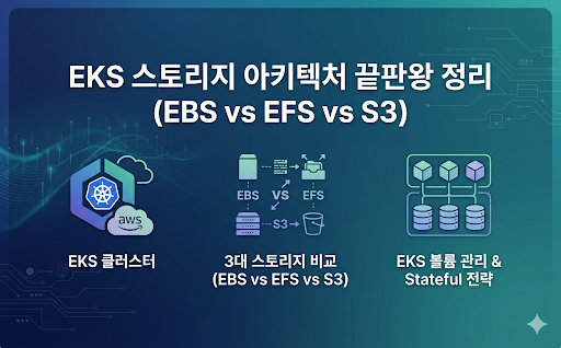 [1편] EKS 스토리지 아키텍처 끝판왕 정리 (EBS vs EFS vs S3)