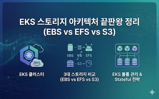 [1편] EKS 스토리지 아키텍처 끝판왕 정리 (EBS vs EFS vs S3)